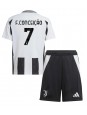 Juventus Francisco Conceicao #7 Domácí dres pro děti 2024-25 Krátký Rukáv (+ trenýrky)